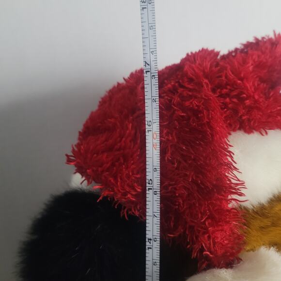 Golden Bear JCPenney Holiday Collection Santa Brown Dog Plush Hat & Scarf 24" - Picture 10 of 13